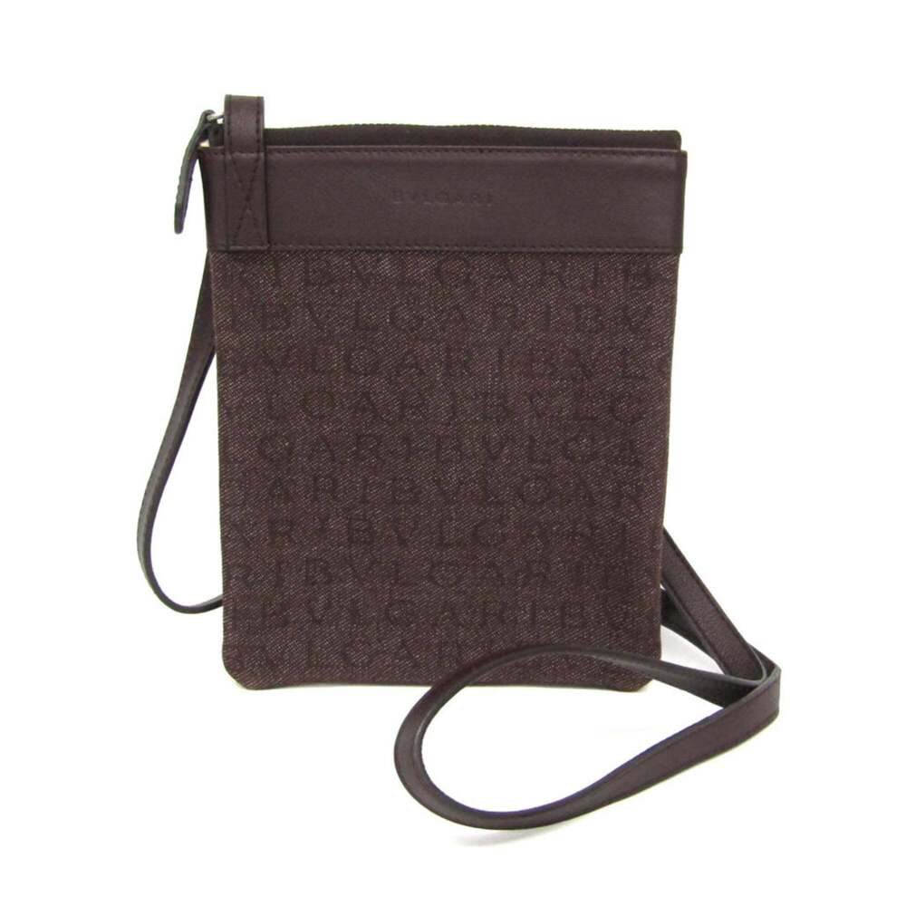 Bvlgari Logomania Canvas with Leather